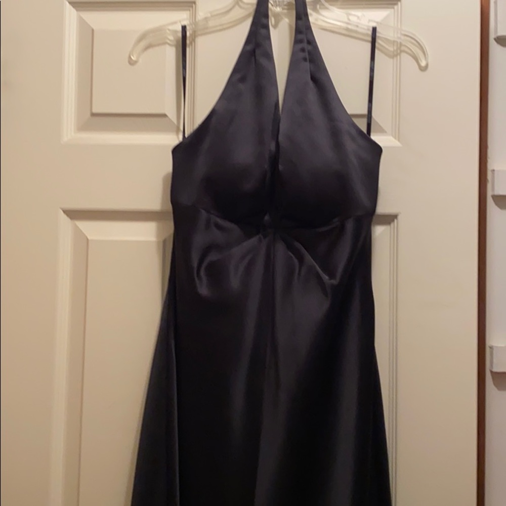 Long black evening gown